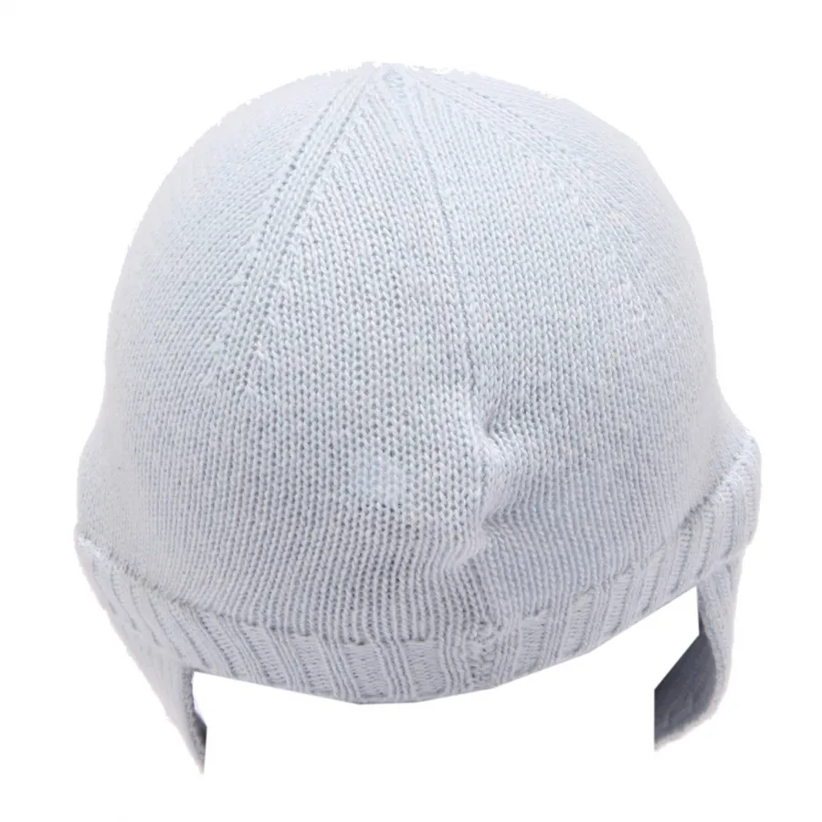 9238Y cuffia bimbo BOY IL GUFO mix wool/cashmere lighr blue beanie hat