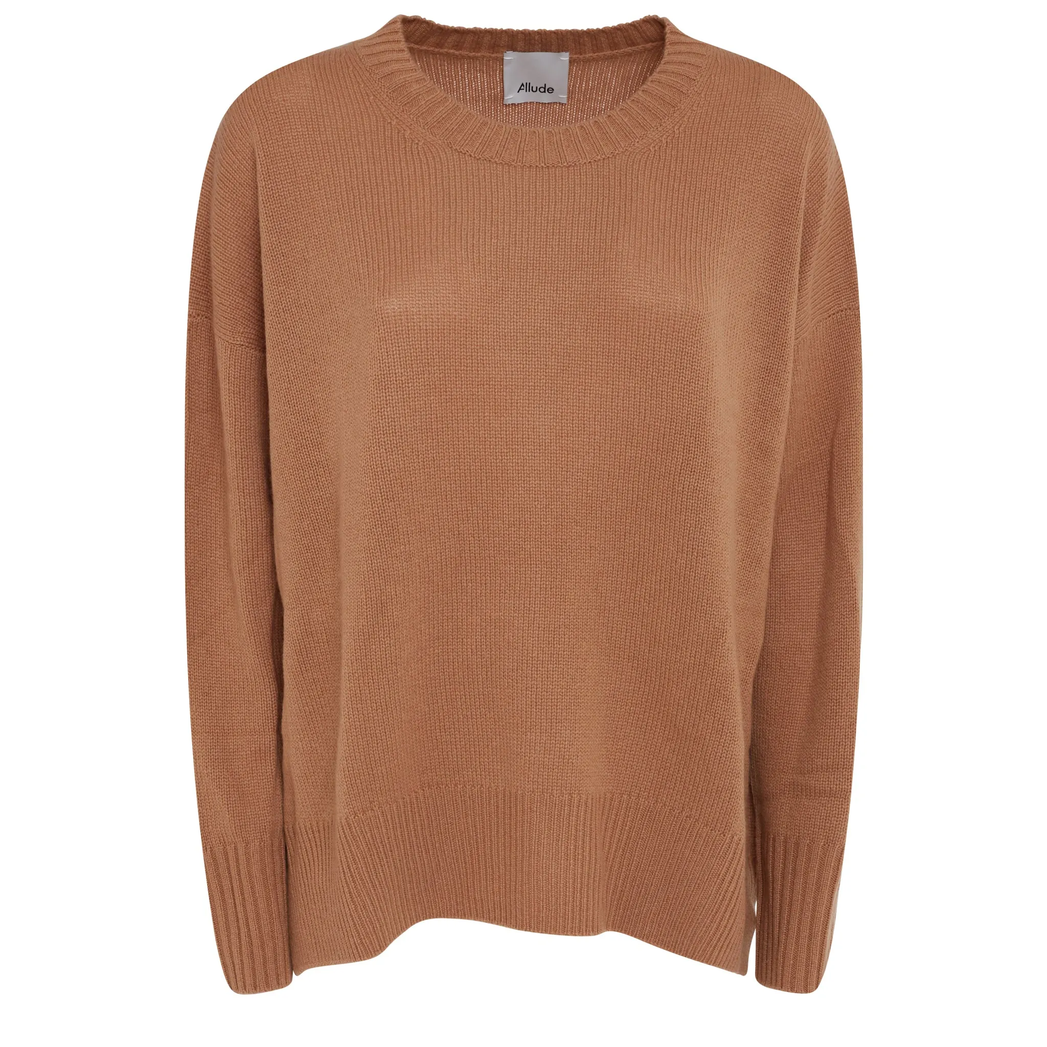 ALLUDE  Maglia in cashmere marrone