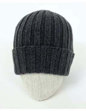 Aragona - Cappello Costa Stretta in Cashmere Grigio Unisex