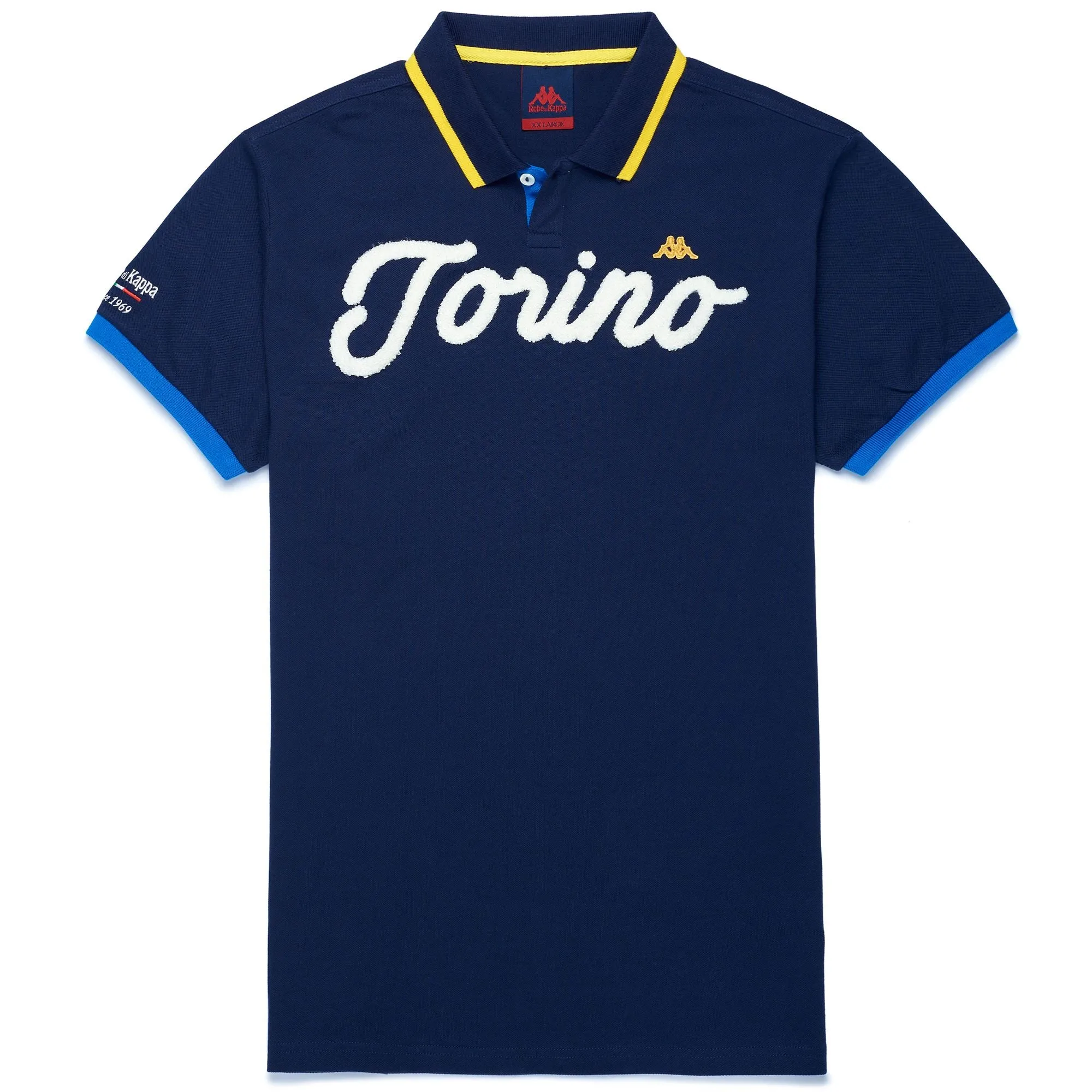 EROI POLO TORINO BLUE NAVY-WHITE-YELLOW