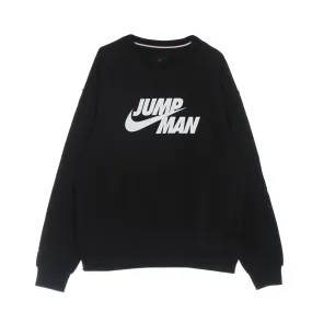 Felpa Girocollo Uomo Jumpman Fleece Crew Black/black