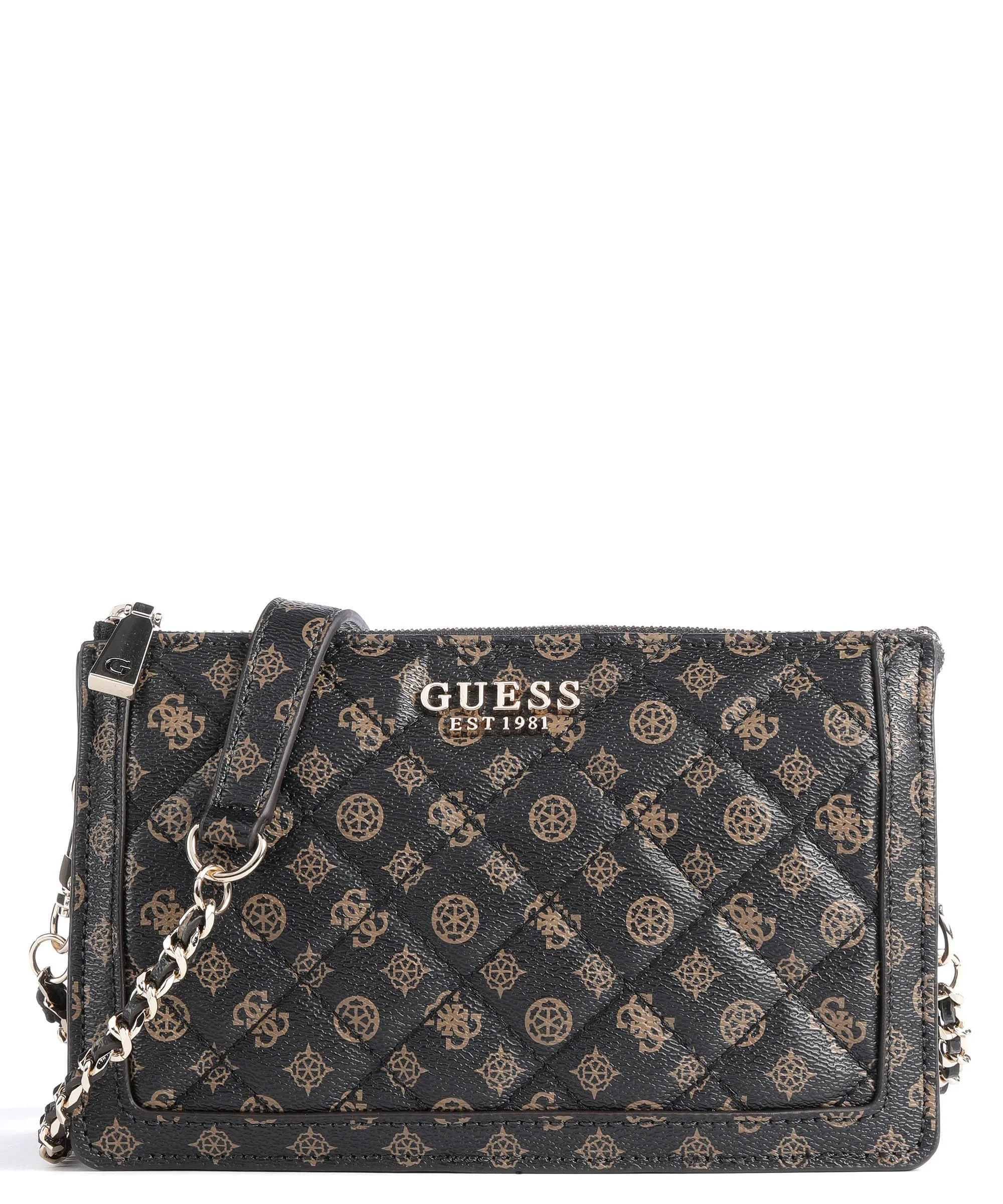  Guess Abey Borsa a tracolla pelle sintetica marrone scuro  