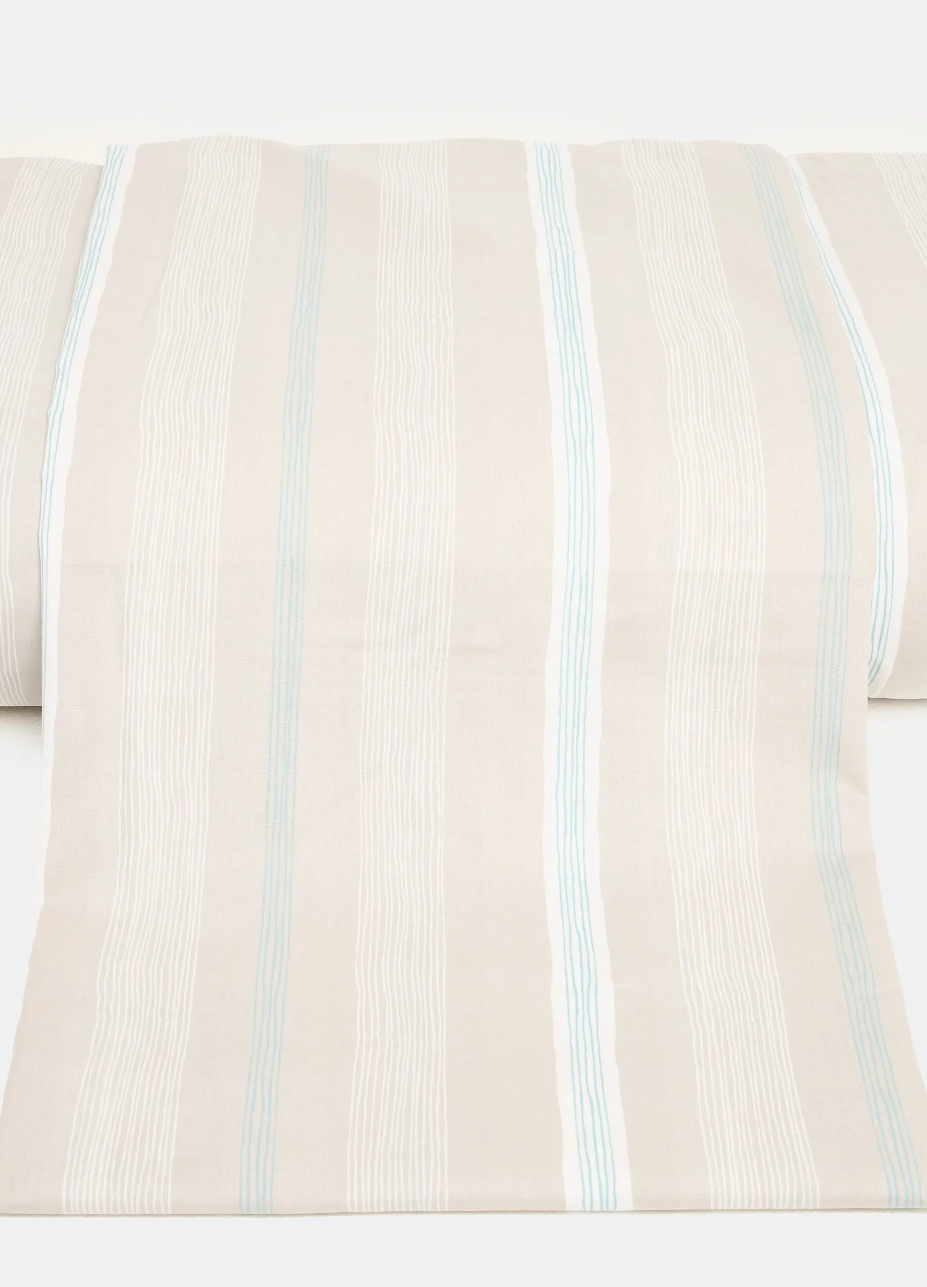 Lenzuola 2 piazze rigate in cotone