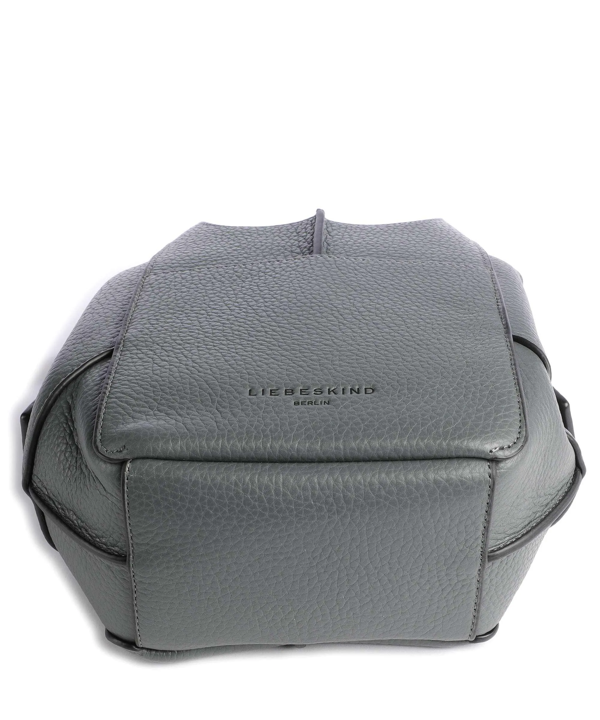  Liebeskind Lilly Heavy Pebble S Borsa a tracolla pelle a grana fine grigio scuro  