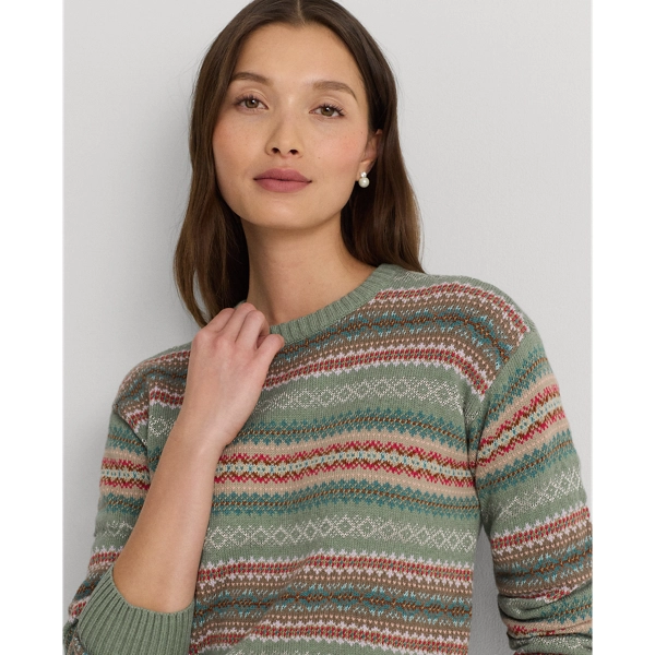 Maglia Fair Isle in misto cotone