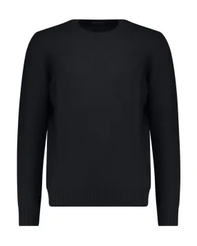 Maglione girocollo lana nero