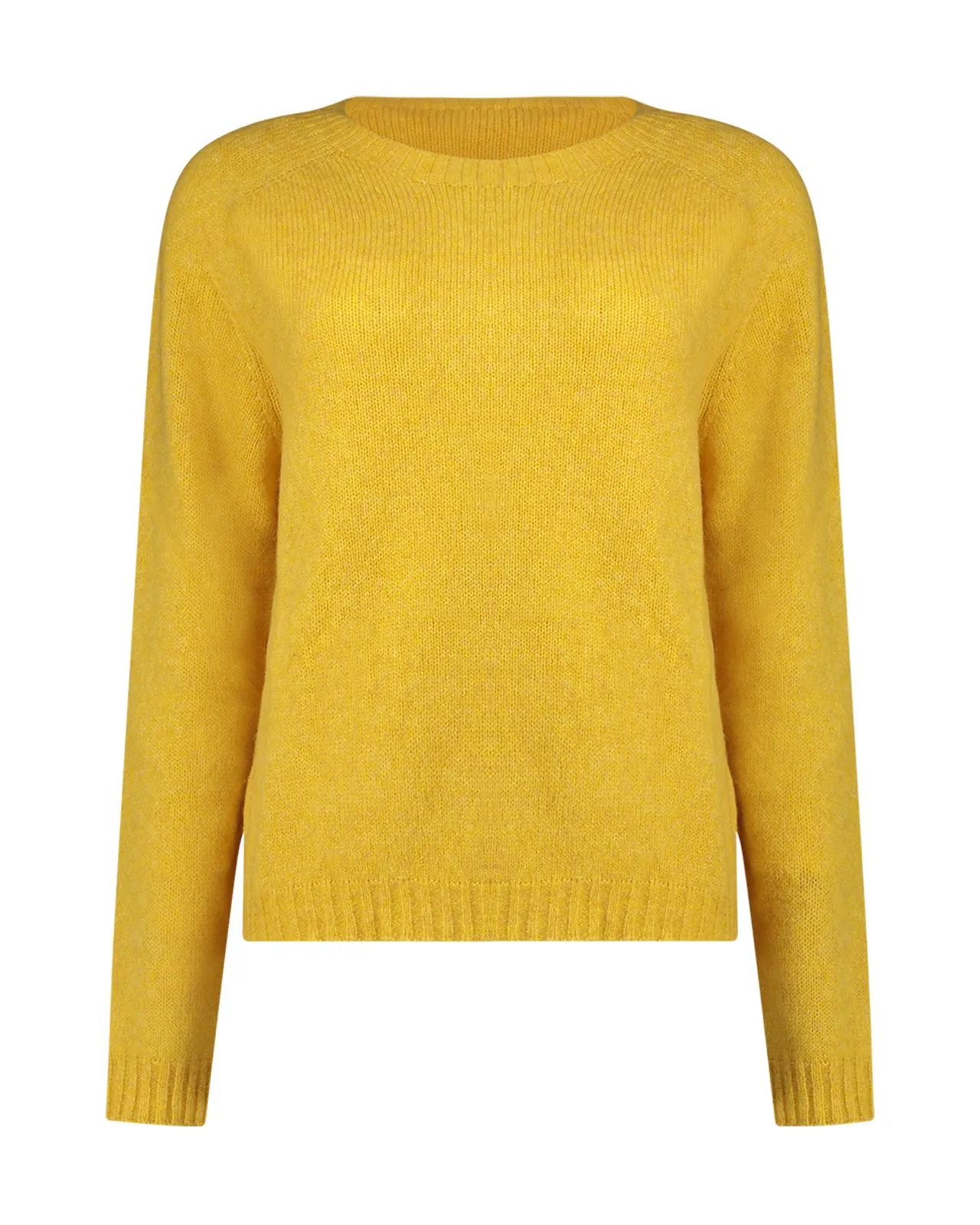 Maglione lana giallo girasole