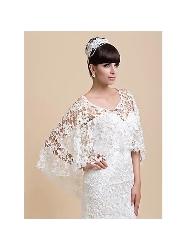Mantella da Sposa interamente in pizzo
