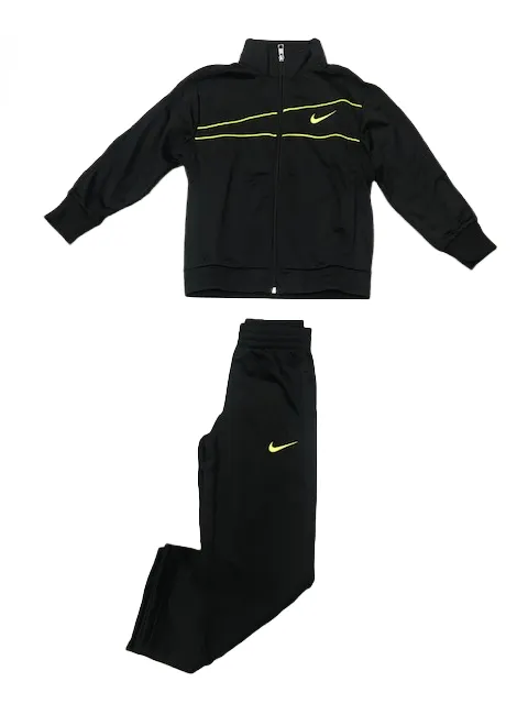 Nike boys tracksuit for children 626012 012 black-fluo yellow
