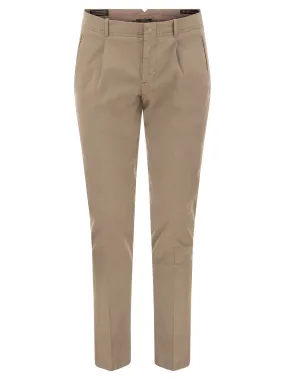 Pantalone in cotone e seta
