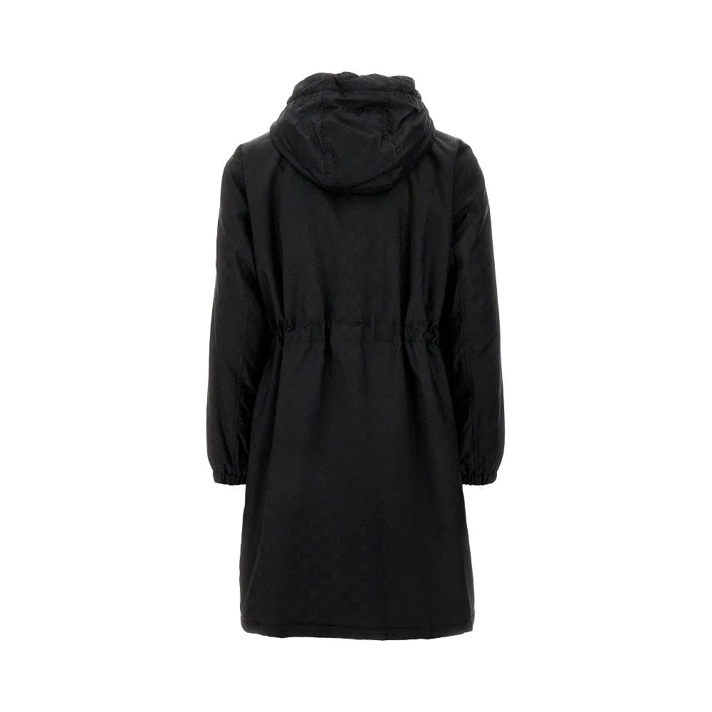 Parka in nylon jacquard GG
