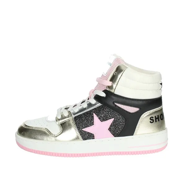 SHOP ART  SNEAKERS ALTA SASF220241 BIANCO/ORO