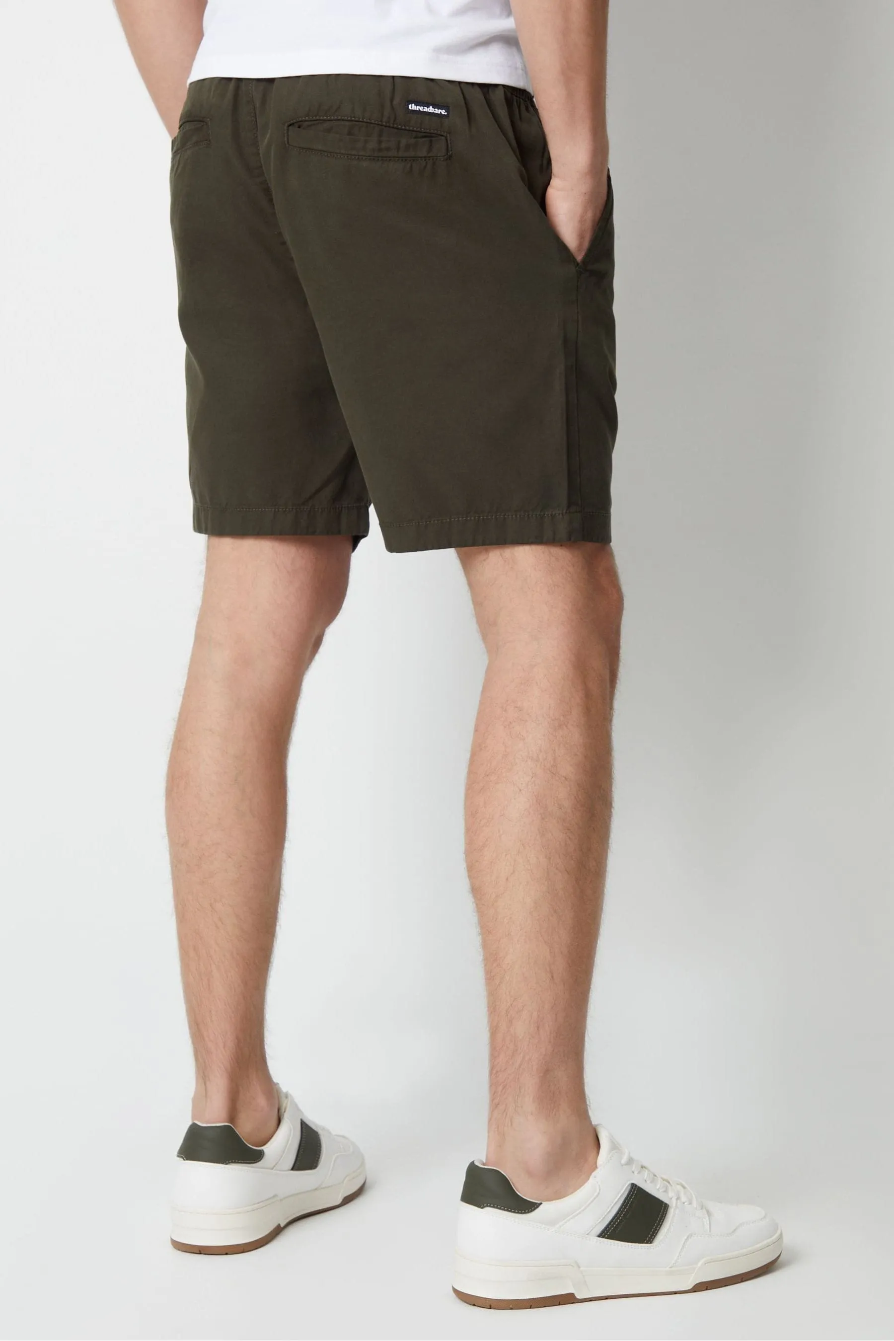 Threadbare - Shorts in lyocell di cotone stile joggers