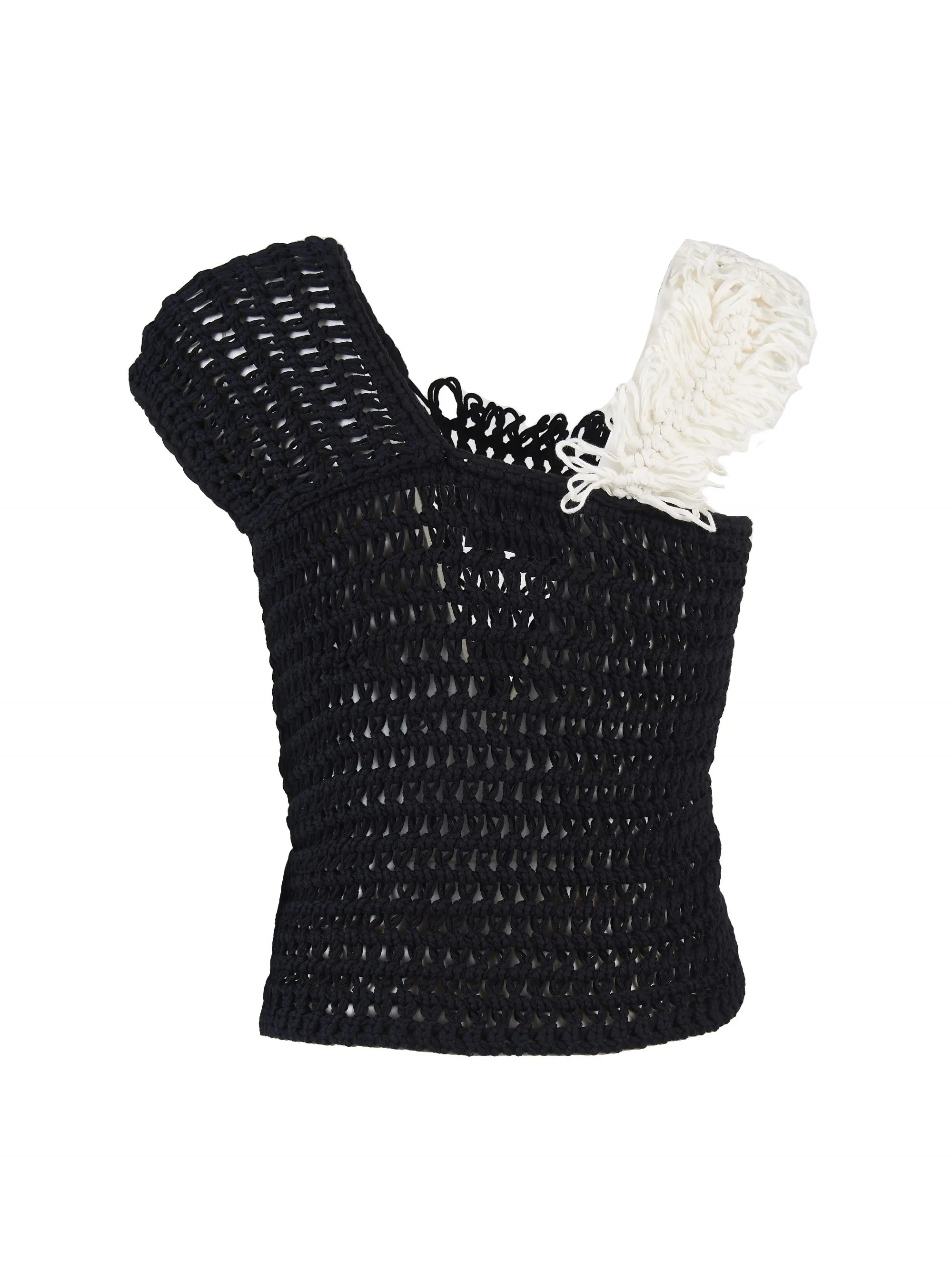 TOP HANDMADE BICOLORE IN COTONE