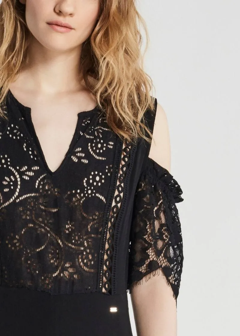 Tuta con top in pizzo